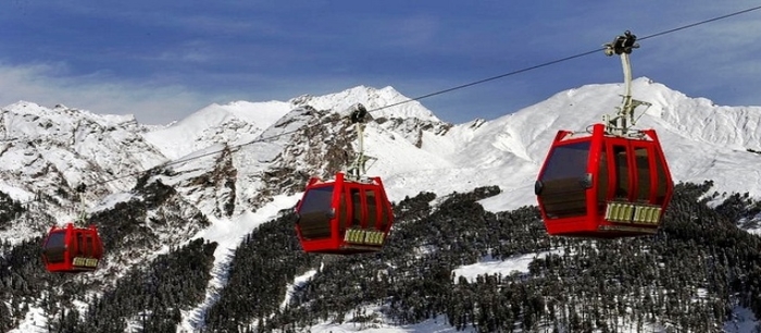 Cable Car Drive in Solang Valley